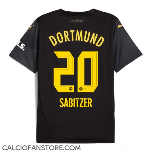Maglia Calcio Borussia Dortmund Marcel Sabitzer #20 Seconda Divisa 2024-25 Manica Corta